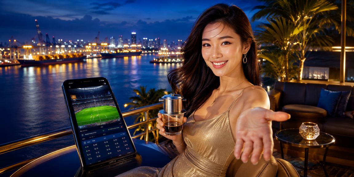 Người dùng tại Sài Gòn theo dõi giao dịch và đặt cược thể thao qua điện thoại
